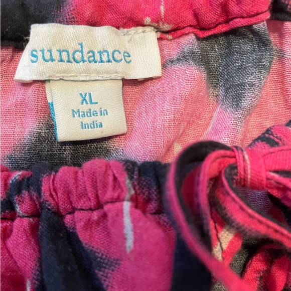 Sundance Hyacinth Batik 100% Cotton 
Embroidered Puff Sleeve Top XL (oversized) - Picture 6 of 10